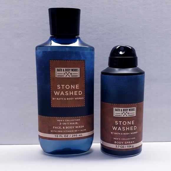Bath & Body Works Men's Collection STOBE WASHED Body Spray and Body Wash - Picture 1 of 2